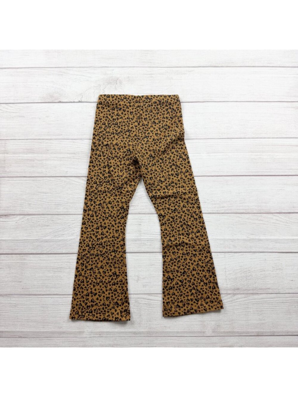 Old Navy Girls Leopard Print Flare Pants Stretchy S 6-7 - Picture 3 of 3